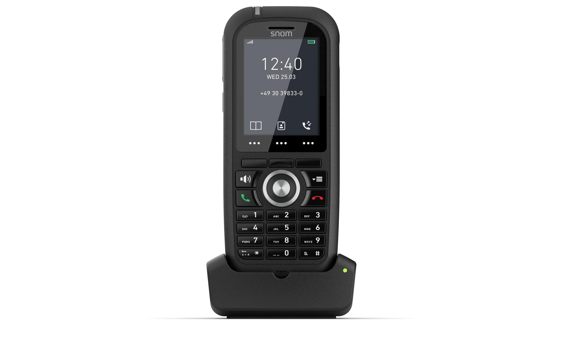 Snom M80 Schnurloses DECT-Erweiterungshandgerät Schwarz