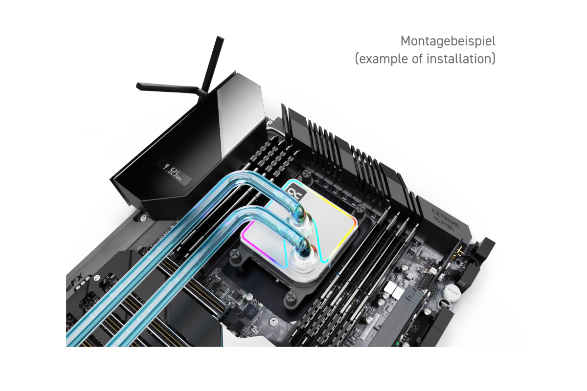 Alphacool Core 1 Aurora CPU-Wasserblock Silber