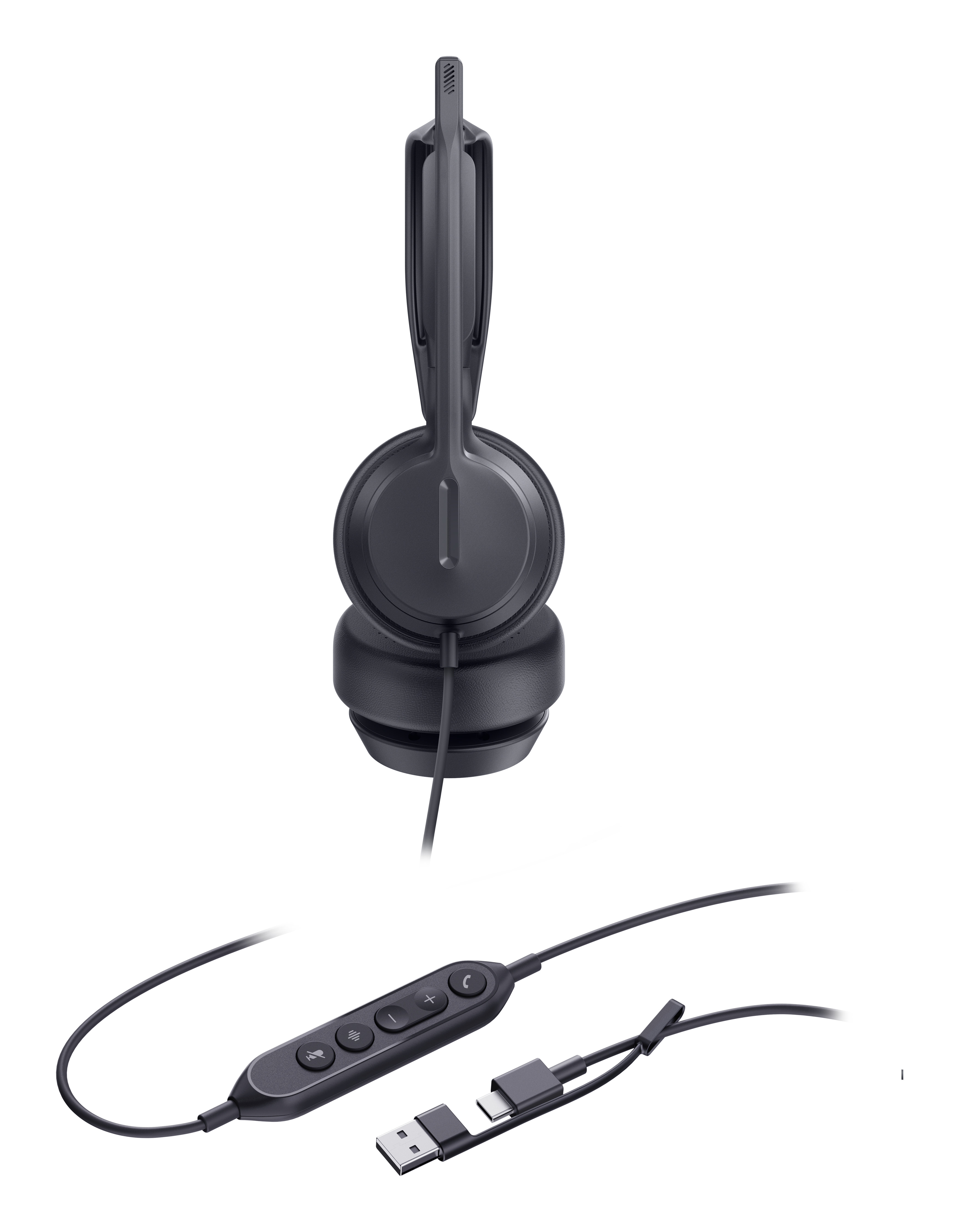 Yealink UH42 Dual On-Ear Headset USB-A USB-C Schwarz
