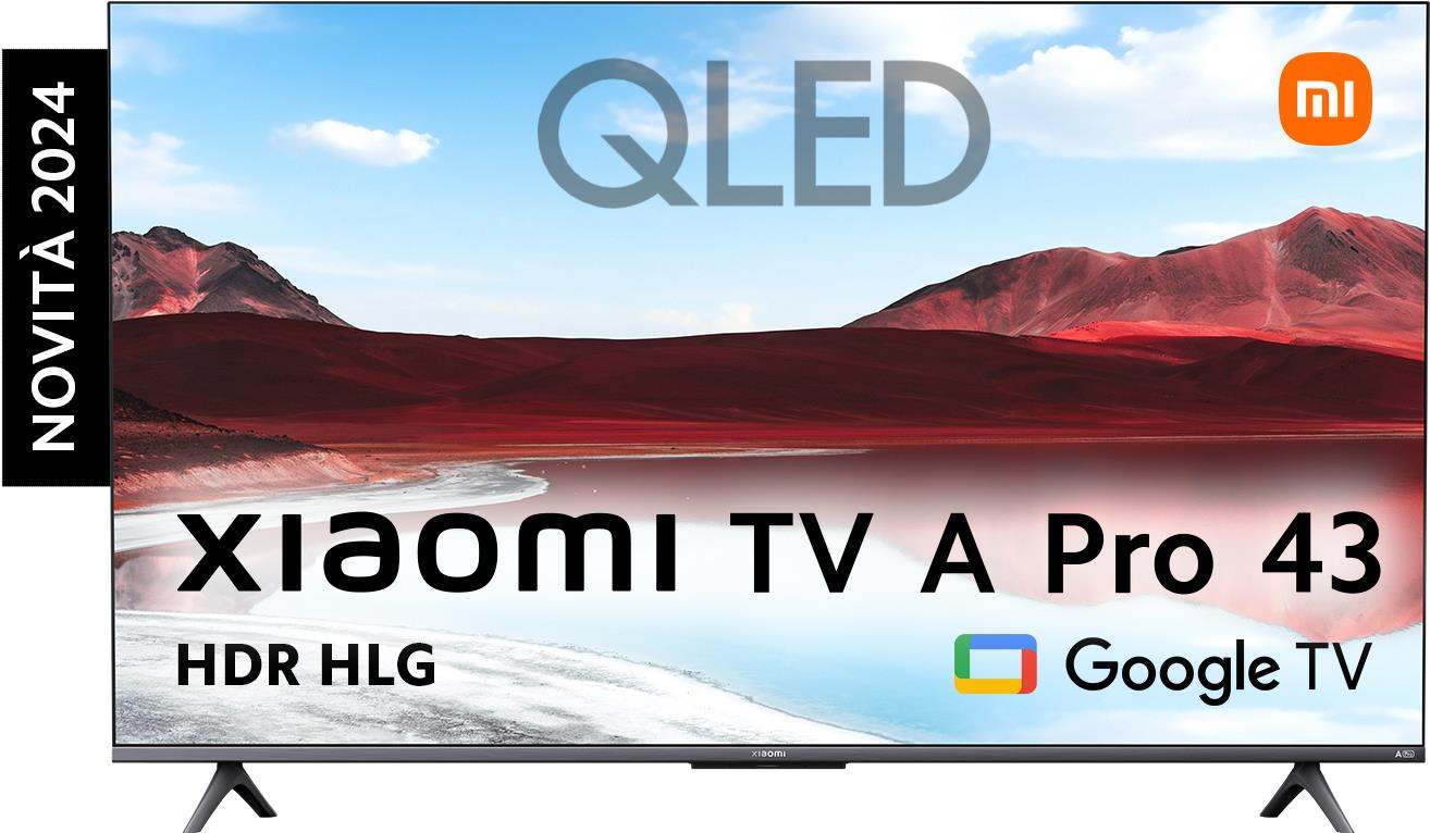 Xiaomi TV A Pro 43'' 109,2 cm (43") 4K Ultra HD Smart-TV WLAN Grau, Titan [Energieklasse G] (ELA5483EU)