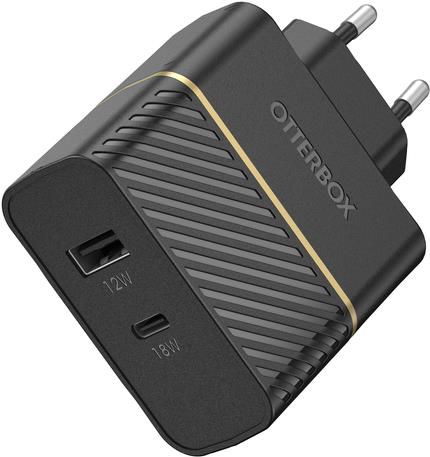 OtterBox EU Ladegerät 30W mit 1x USB-C 18W + USB-A 12W schwarz Pro Pack (78-80867)