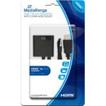 MediaRange MRCS167 HDMI VGA (D-Sub) + 3.5mm Schwarz Videokabel-Adapter (MRCS167)