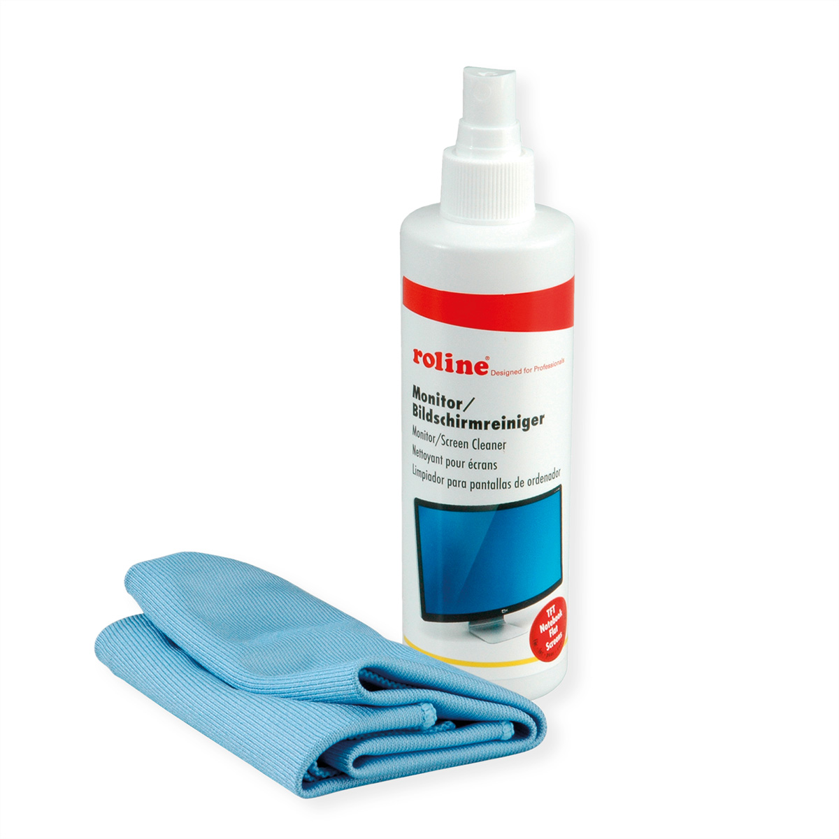 ROLINE Roline 19.04.4160 Bildschirm-Reinigungsspray 250 ml Multicolor