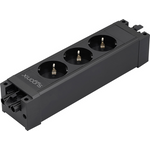 Sygonix SY-6872234 3fach Steckdosen-Modul ohne Schalter Schwarz (SY-6872234)