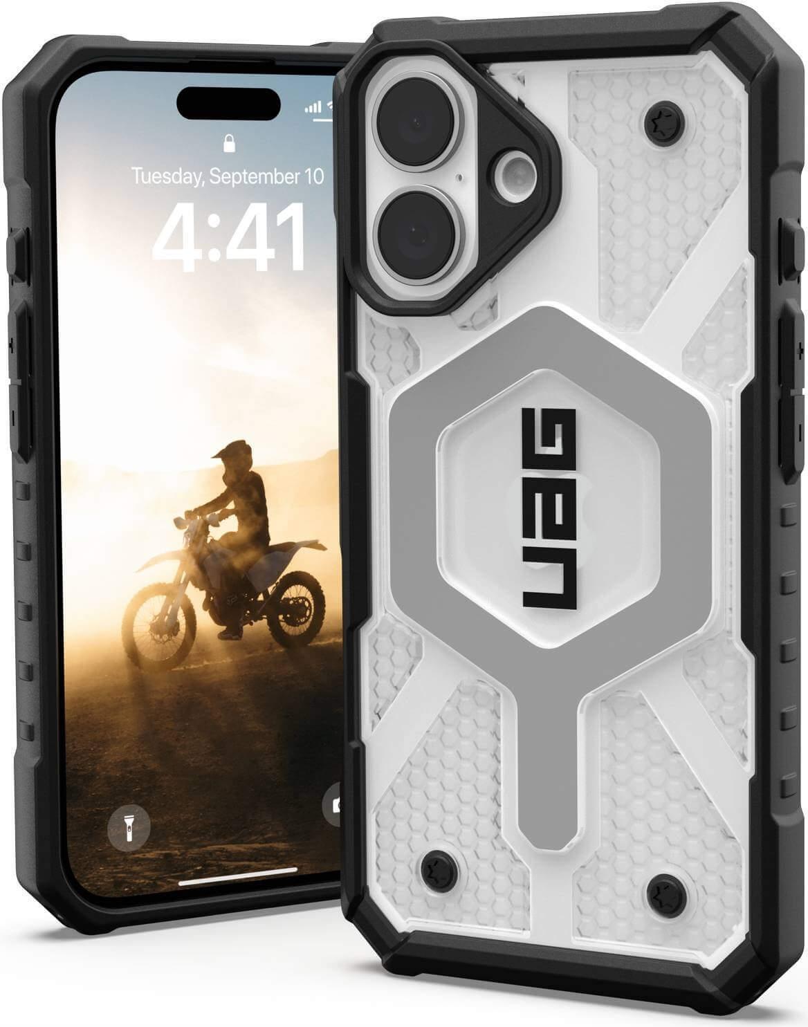 UAG Urban Armor Gear Pathfinder MagSafe Case | Apple iPhone 16 | ice (transparent) | 114466114343 (114466114343)