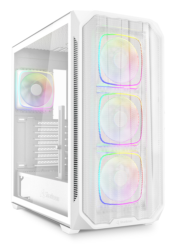 Sharkoon AK5M RGB ATX Midi Tower Tempered Glass Weiß