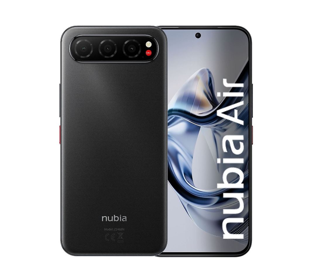 Nubia Air 5G Smartphone 8 GB RAM 256 GB Titanium Black 6.78" 1.5K AMOLED 120 Hz