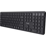 Trust Vaiya Tastatur Universal USB + RF Wireless + Bluetooth US Englisch Schwarz (25511)