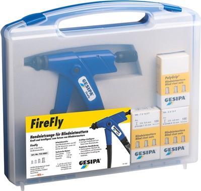 Gesipa Blindnietmuttern-Handgerät FireFly, Box mit Zubehör+ Niet (1435453)