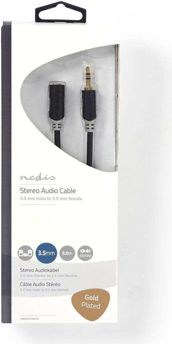Nedis CABW22050AT50 Audio-Kabel 5 m 3.5mm Anthrazit (CABW22050AT50)