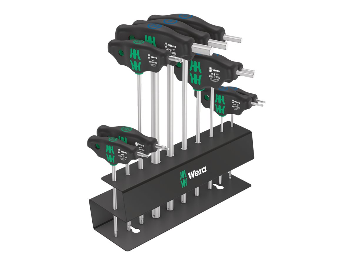 Wera Bicycle Set 6 Schlüsselset mit T-Griff 10-teilig Schwarz