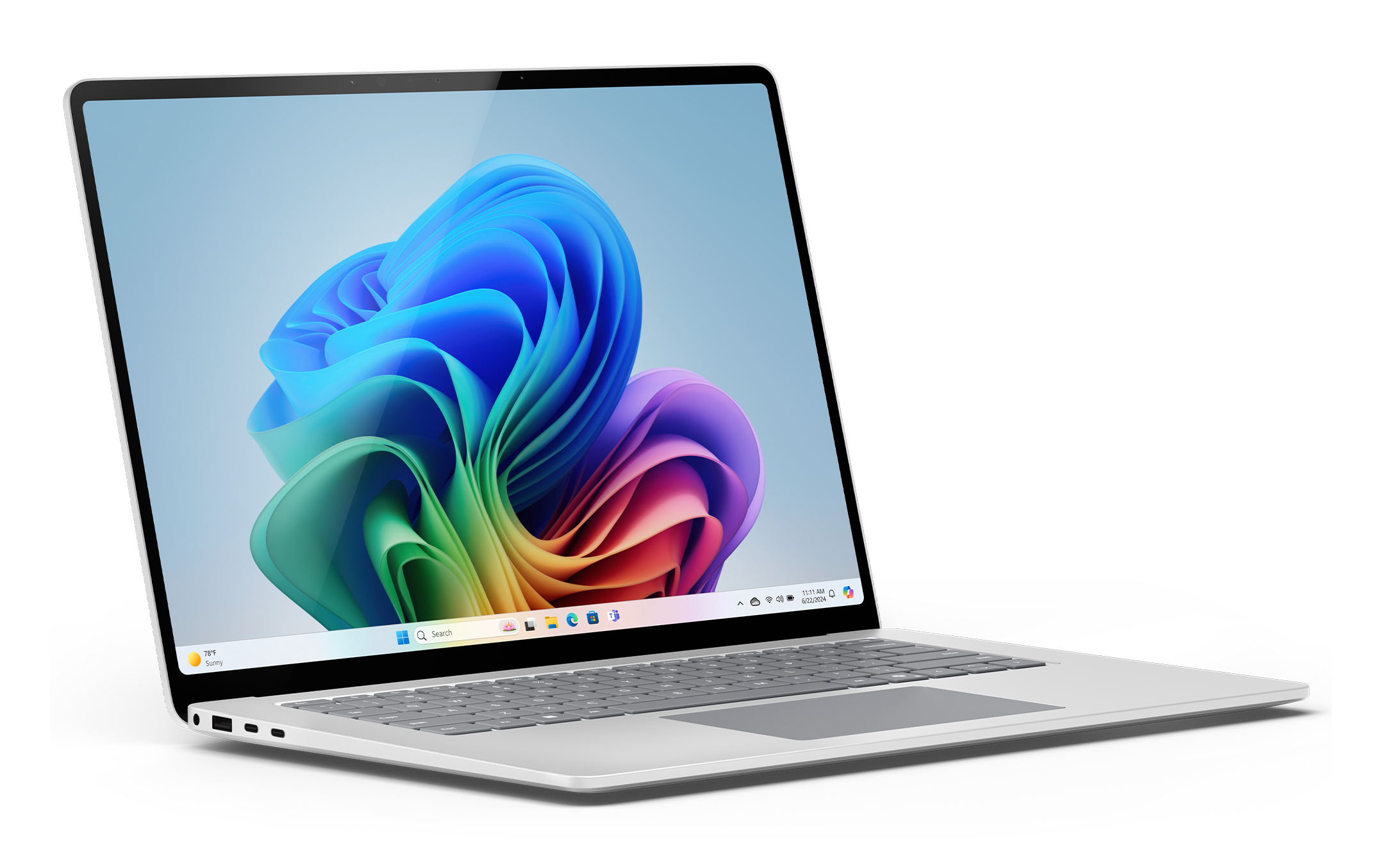 Microsoft Surface Laptop 7 15" Snapdragon X Elite X1E-80-100 16 GB RAM 256 GB SSD Platin