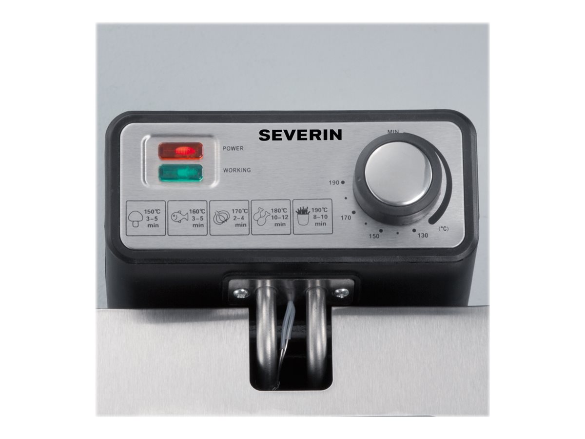 Severin FR 2431 Fritteuse 3 l 2000 W Edelstahl