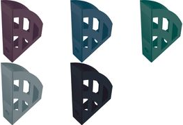 helit Stehsammler "the green bridge", DIN A4, grün für DIN A4 bis C4, aus recyceltem Kunststoff (mindestens - 1 Stück (H2661052)