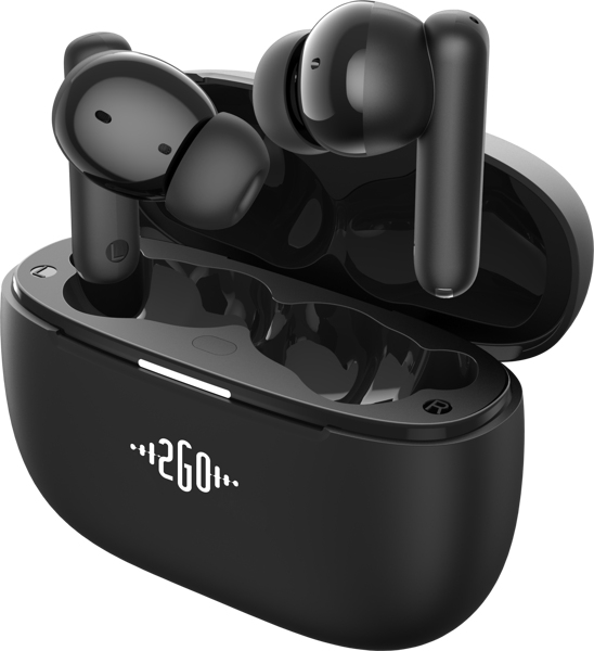 2GO Focus True Wireless Stereo (TWS) Bluetooth In-Ear Kopfhörer Schwarz