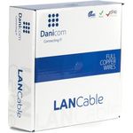 DSIT Danicom CAT7 S/FTP Verlegekabel 50m Starrleiter LSZH Dca – 10 Gbit/s doppelt abgeschirmt