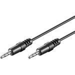 Wentronic Goobay 3,5mm-Klinke-Verbindungskabel HQ, Schwarz, 0.6 m - Klinke 3,5 mm-Stecker (3-Pin, Stereo) > Klinke 3,5 mm-Stecker (3-Pin, Stereo) (51141)
