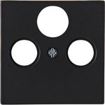 Kopp HK07-Antennen-Abdeckung 491050001 TV/RF/SAT Farbe:schwarz matt 1 (491050001)