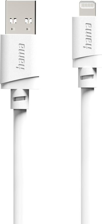 Hama Ladekabel, USB-A - Lightning, für iPhone/iPad, MFi, 3 m, Weiß (00201802)