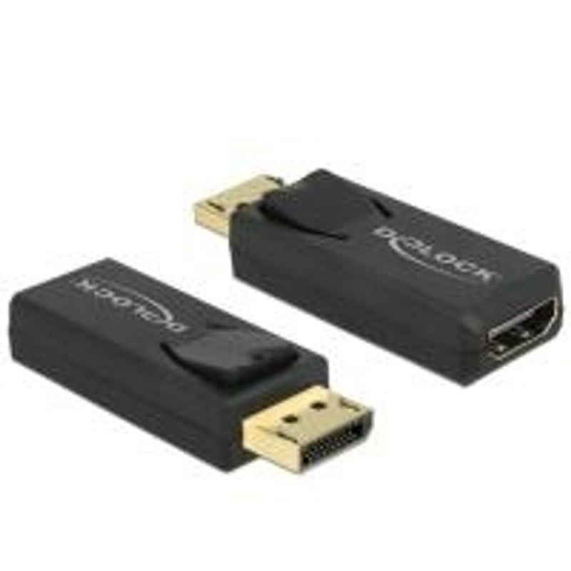 DeLOCK 4K Passive Video- / Audio-Adapter DisplayPort / HDMI 65571