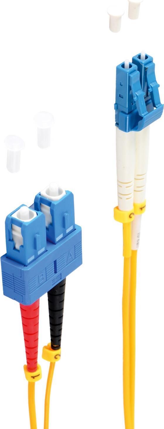 shiverpeaks BS77809 Glasfaserkabel 2 m LC SC OS1/OS2 Gelb (BS77809)