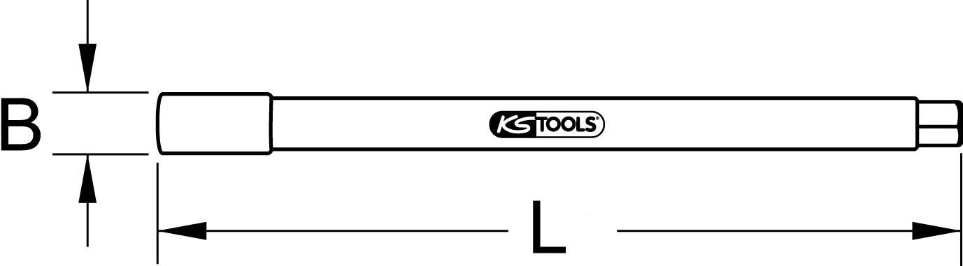 KS TOOLS Standarmaturenschlüssel, 11mm, 185mm (116.2054)