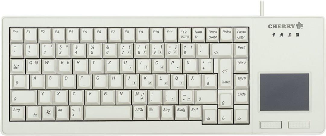 CHERRY XS Touchpad Keyboard USB grey corded (DE) (G84-5500LUMDE-0)