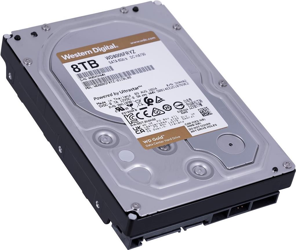 WD Gold WD8005FRYZ 8 TB 3.5" SATA 6Gb/s 7200 rpm