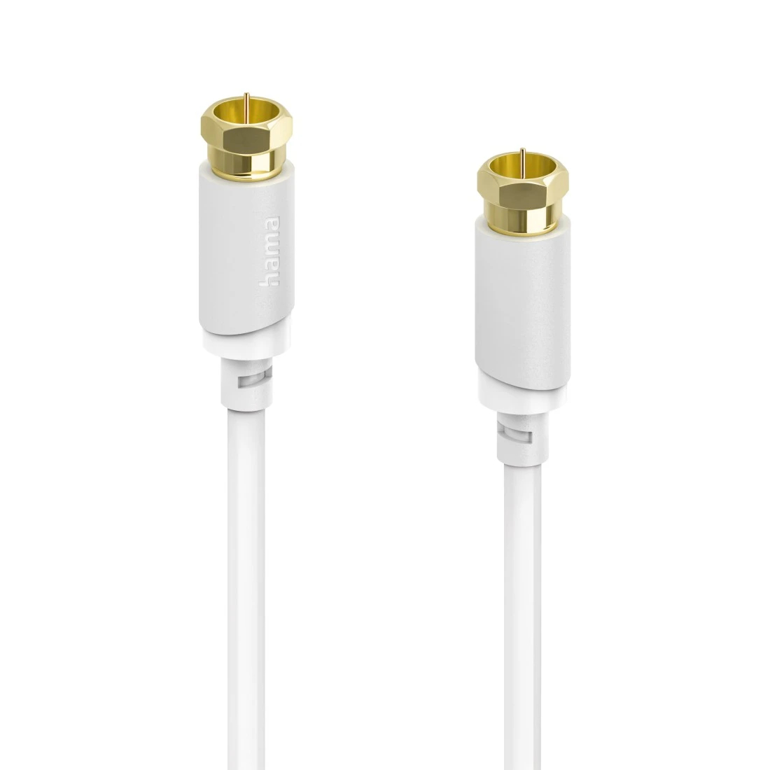 Hama Koaxialkabel F-Stecker 75 Ohm 120 dB 3 m Weiß