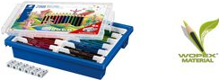 STAEDTLER Buntstift Noris Colour, 288er Kunststoffbox sechseckig, Streifen-Design, ergonomische Soft-Oberfläche, - 1 Stück (185 G288)