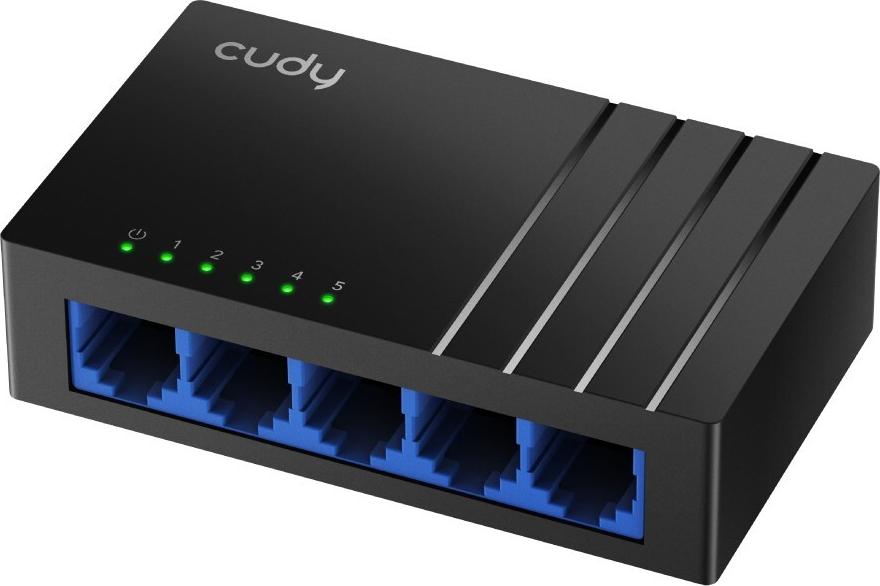 Cudy GS105D Gigabit Ethernet Switch 5 Ports Schwarz