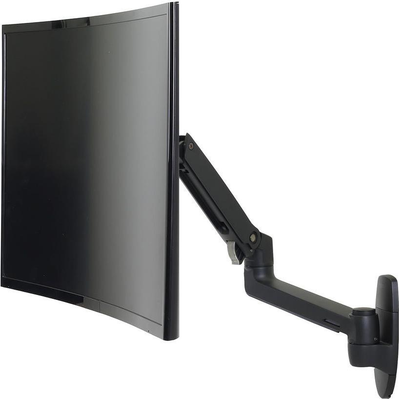 Ergotron LX Wandmonitorarm für Bildschirme bis 34" 3,2–11,3 kg VESA 100x100 mm Mattschwarz