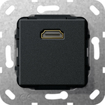 GIRA Einsatz HDMI 567010 2.0a+ HDR 1fach Kab schwarz matt (567010)