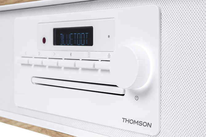 Thomson MIC301IDABBT Heim-Audio-Mikrosystem 60 W Holz, Weiß