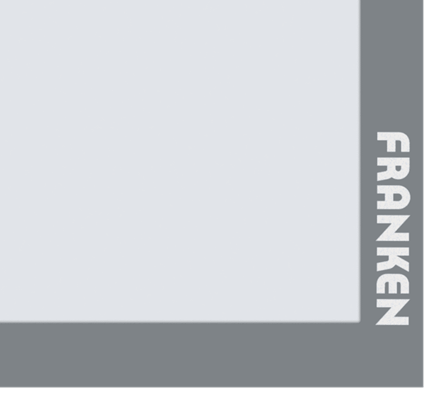 Franken PRO Aushangrahmen A3 Silber