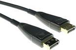 ACT 20 meter DisplayPort hybrid fiber/copper cable DP male to DP male. DISPLAYPORT HYBRID CABLE 20M (AK4032)