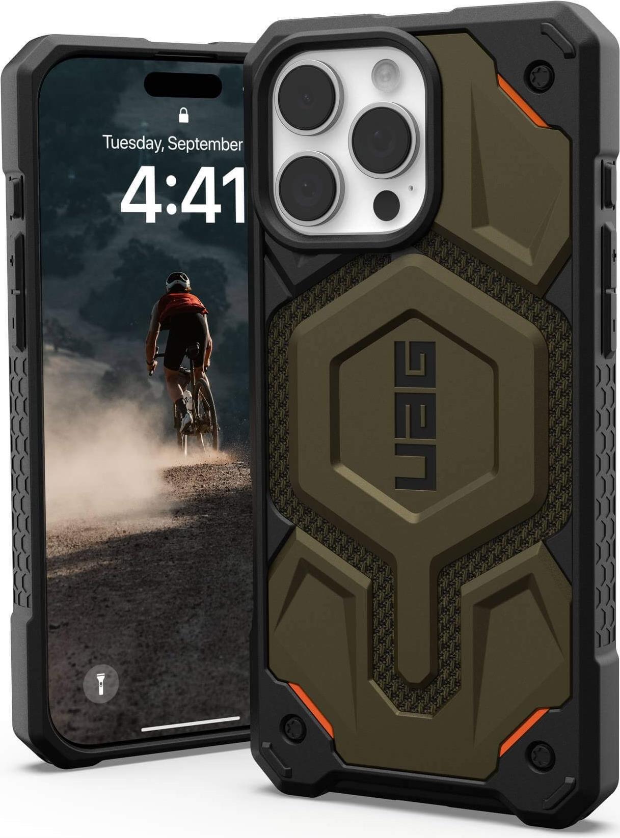 UAG Urban Armor Gear Monarch Pro MagSafe Case | Apple iPhone 16 Pro Max | kevlar element grün | 11445711397B (11445711397B)