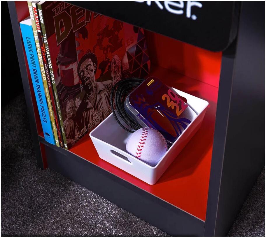 X Rocker Carbon-Tek 2022026 Nachttisch Grau, Rot
