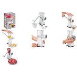 metaltex Fleischwolf Tartare, Kunstoff/Edelstahl, weiß 2 Einsätze zum Zerkleinern von Fleisch, Nüssen und Gemüse - 1 Stück (251722084)