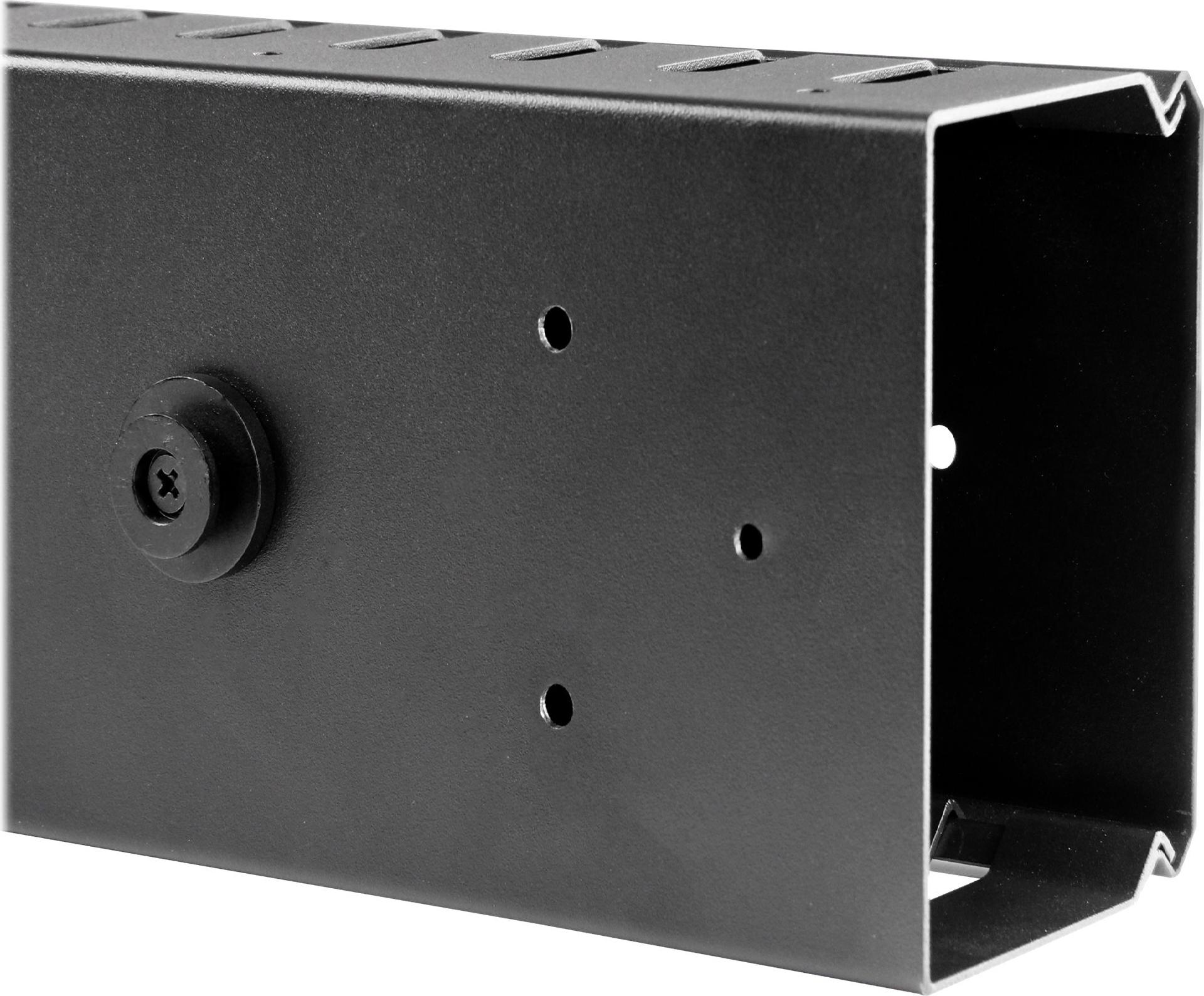 StarTech.com Vertikaler Kabelordner mit Finger Duct 0U 1,8 m 40U Schwarz