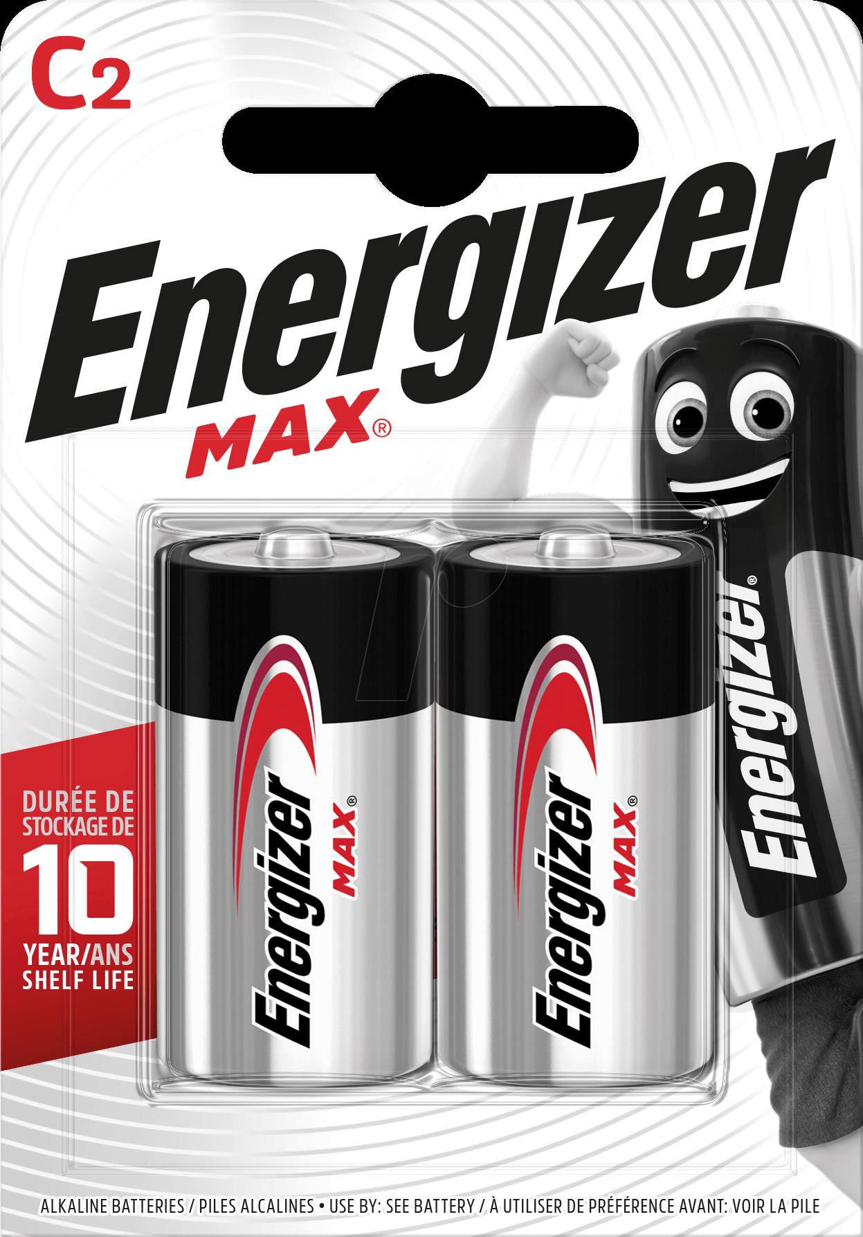Energizer Batterie Max Alkaline C/Baby/LR14 2 St./Pack. (E301533200)