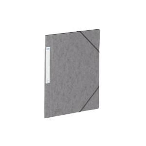 HAMELIN ELBA Eckspannermappe EUROFOLIO, DIN A4, 0,7 mm, grau Stärke: 0,7 mm, mit Beschriftungsetiket