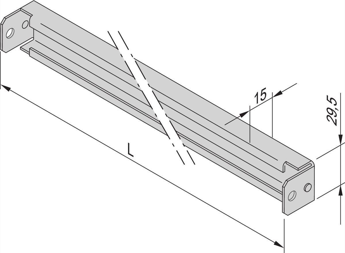 SCHROFF C-RAIL FOR 800MM (2X) (23130334)