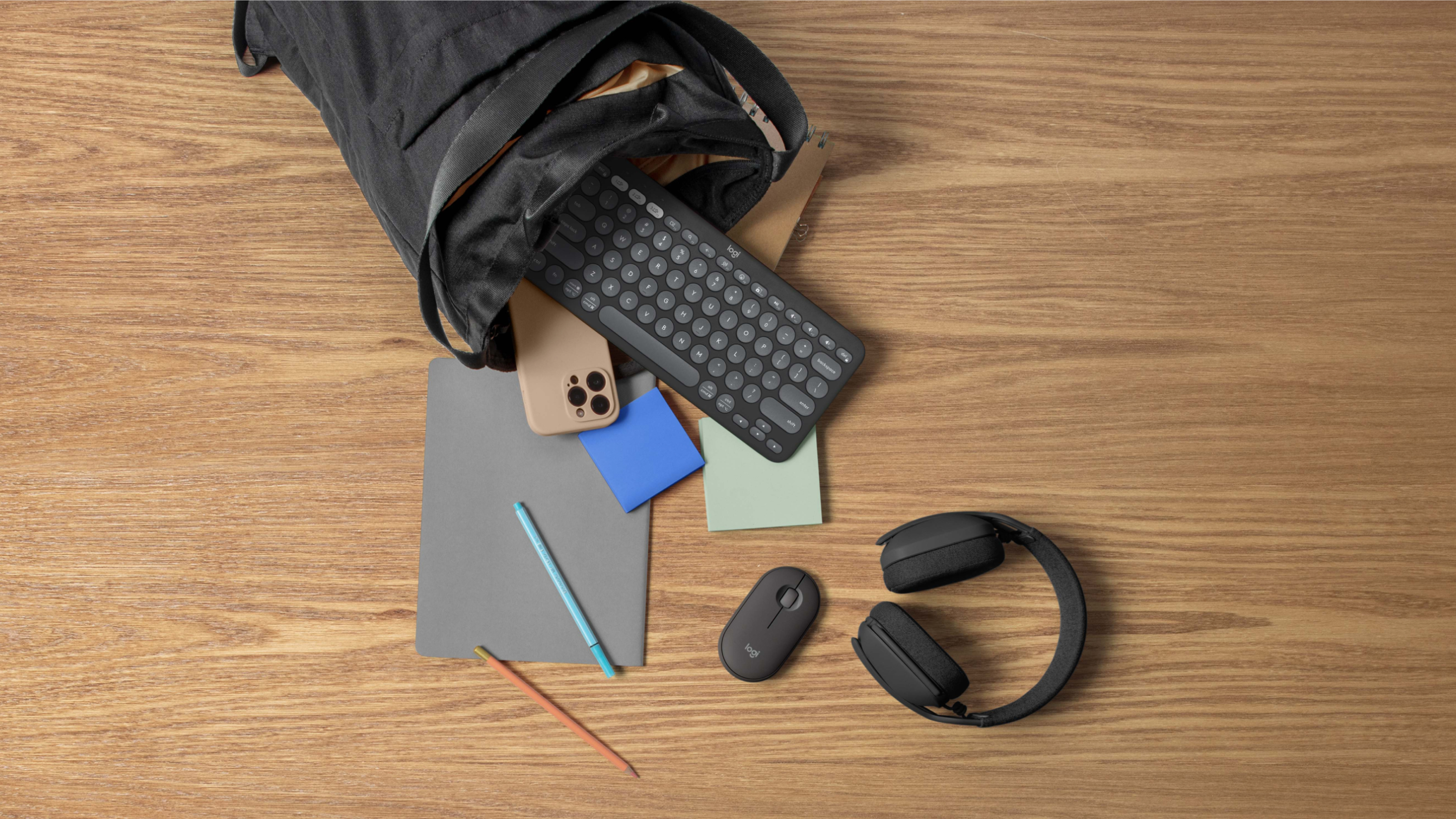 Logitech Pebble Mouse 2 M350s Kabellose Maus Bluetooth Optisch 4000 DPI Tonales Graphit