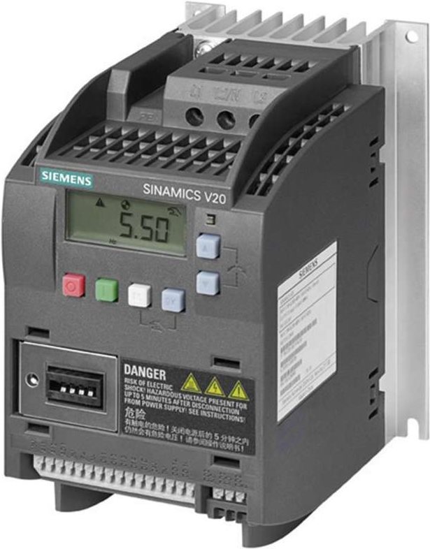 Siemens FSA Frequenzumrichter SINAMICS V20 6SL3210-5BE21-1CV0 3phasig 380 - 480 V 1,1 kW (6SL3210-5BE21-1CV0)
