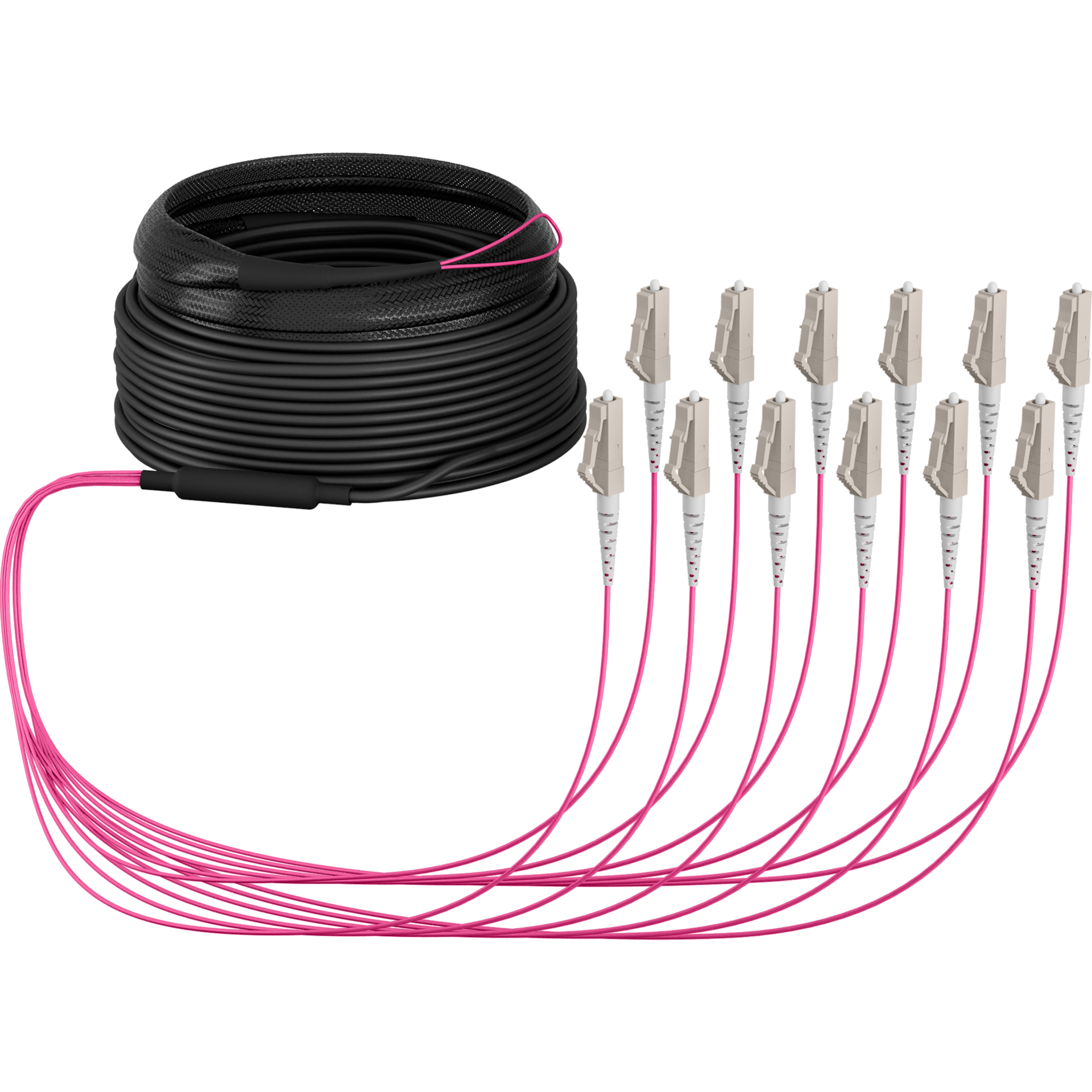 EFB Elektronik Trunkkabel U-DQ ZN BH OM4 12G 1x12 LC-LC 30m Dca LSZH (O8342S30OM4)