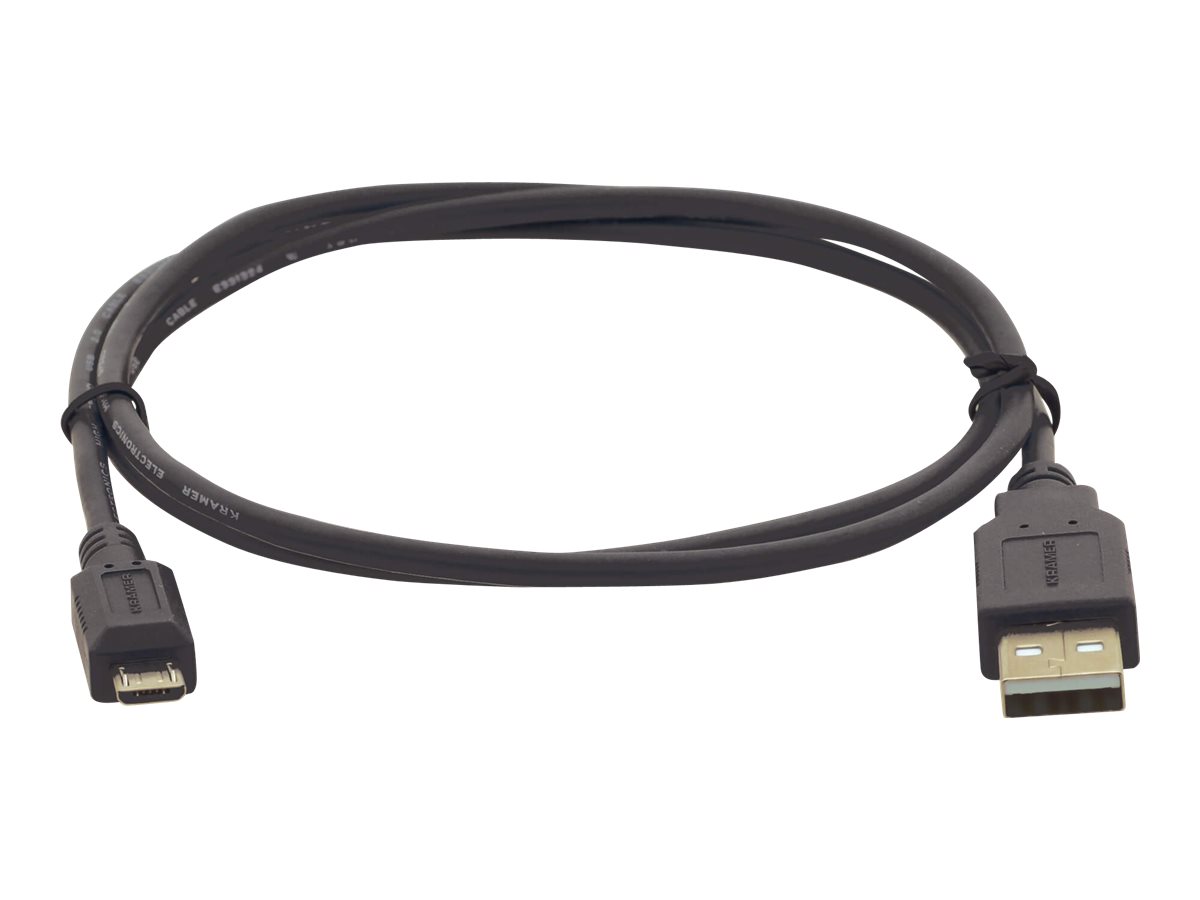 Kramer C-USB/MicroB-3 USB 2.0 Kabel USB-A auf Micro-B 90 cm Grau