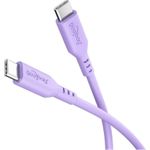 Goobay USB-C-Silikonkabel, 1,5 m, lila (77745)