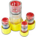 Lightwin Endkappe mit Kabeldurchführung, Gas-Stop-Einzelzugabdichtung, 10mm, 3-6mm FTTx (DC 10MM OUT 3-6MM)