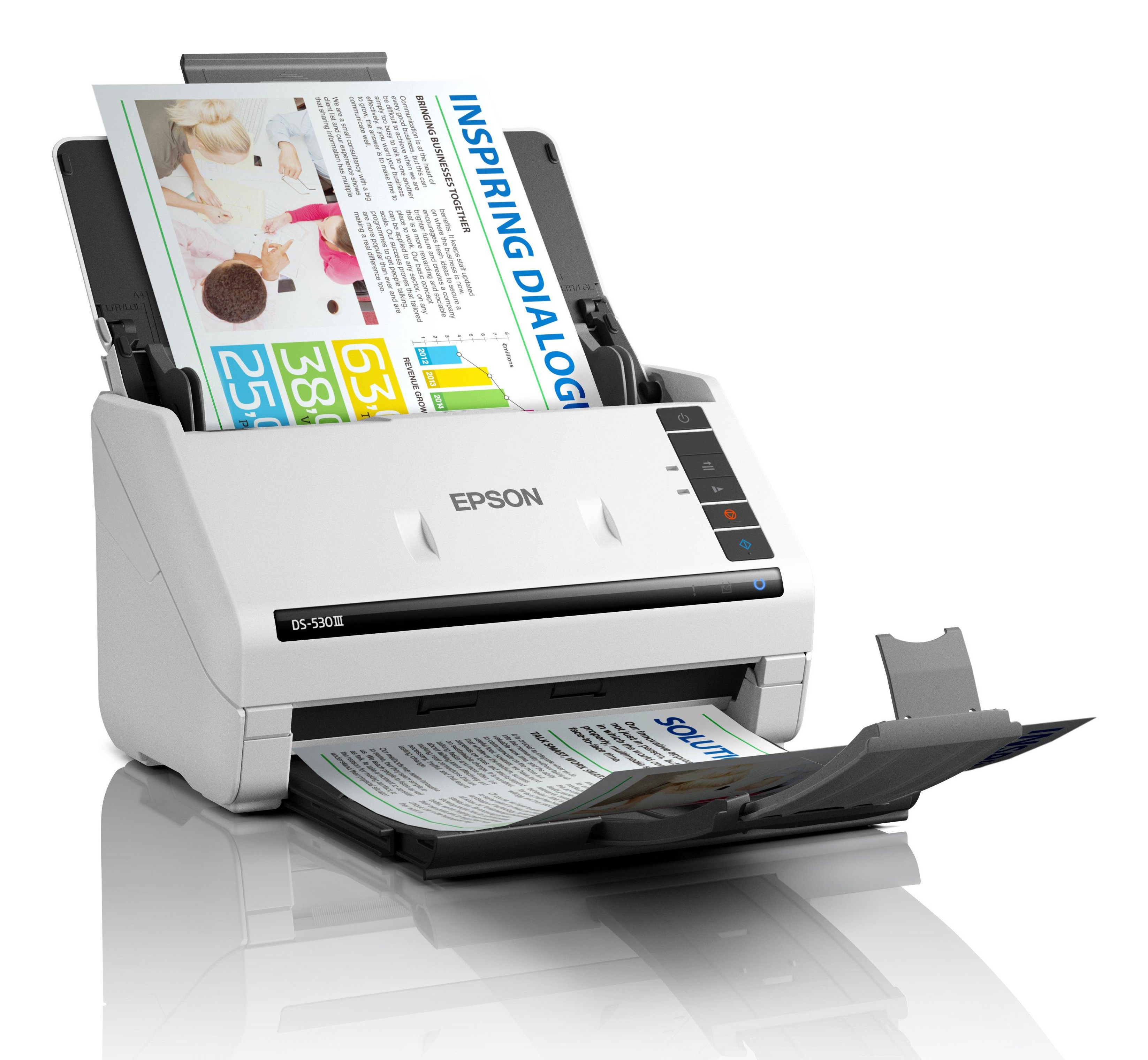 Epson WorkForce DS-530III Dokumentenscanner Duplex A4 600 dpi Weiß